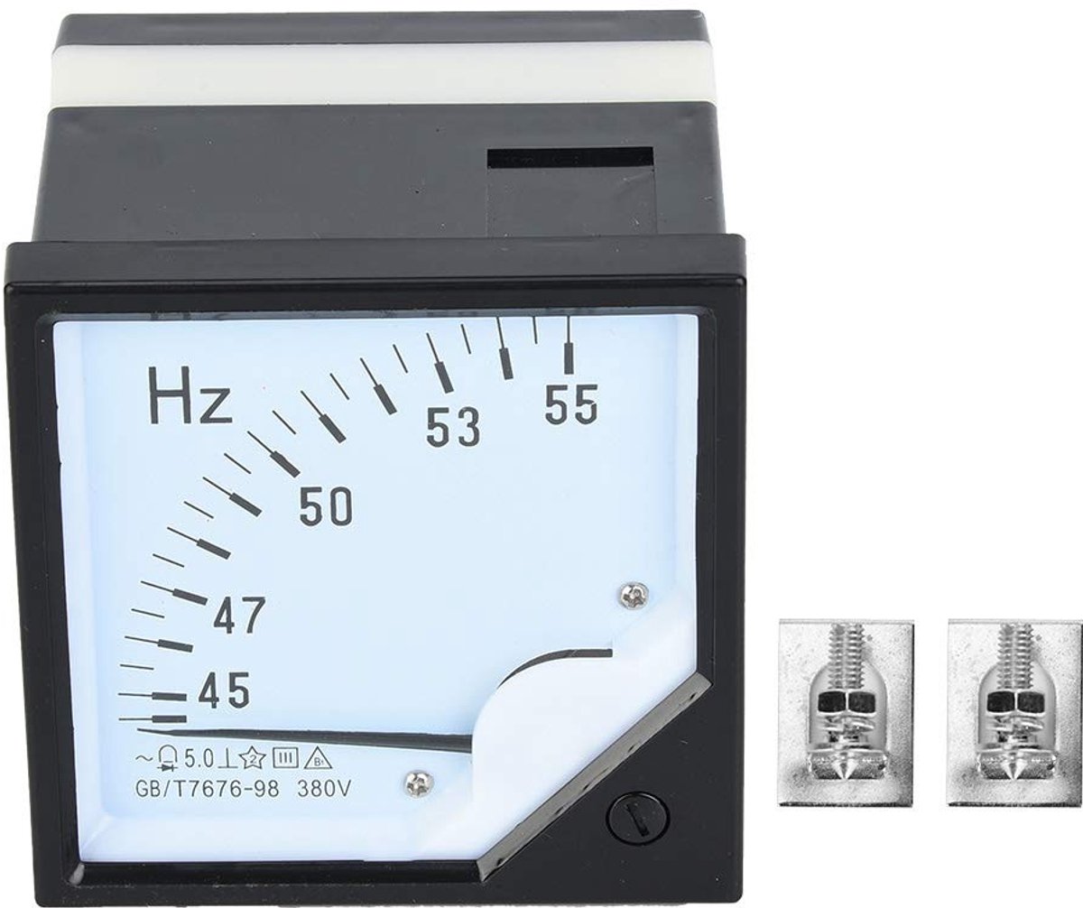 Frequentie Meter - Paneel Indicator - Netspanning Meten - Hoge Nauwkeurigheid - AC 380V - Zwart