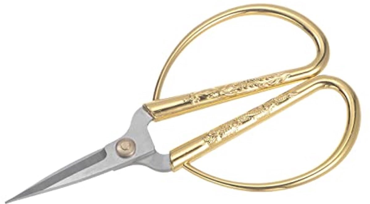 Okado Bonsaischaar 13 cm – Metalen Snoeischaar met RVS Snijblad – Handmatige Plantenschaar voor Bonsai, Planten Snoeien, Takjes, Bladeren en Creatieve Activiteiten