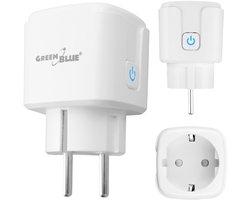 GreenBlue - Stopcontact met afstandsbediening en wifi - timer, wattmeter, max. 16 A/3840 W, GB735 W