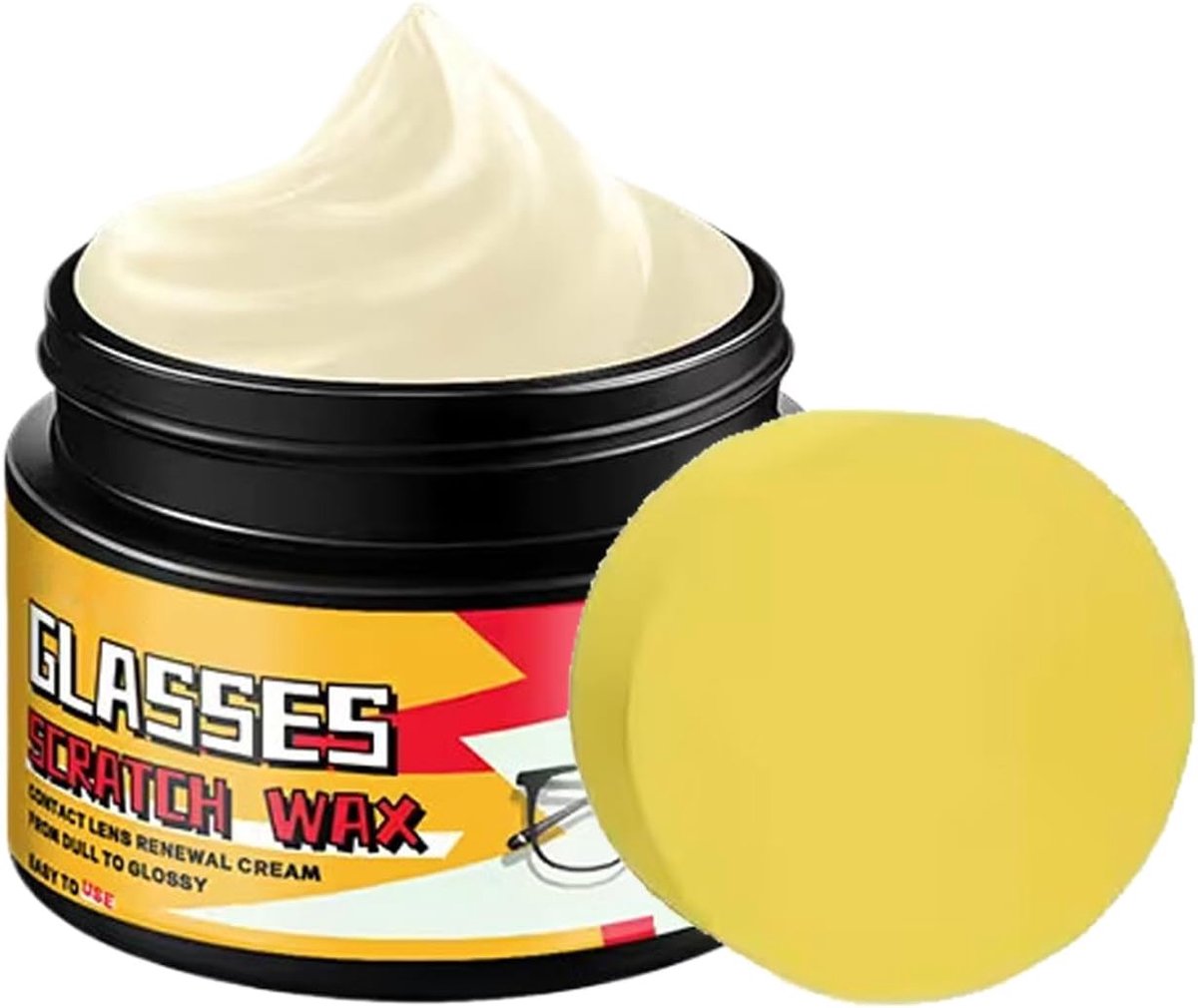 Krasverwijderaar Brillenglazen - Polijstpasta Coating - Oppervlak Herstellen - Onzichtbare Beschermlaag - 30 gram - Wit