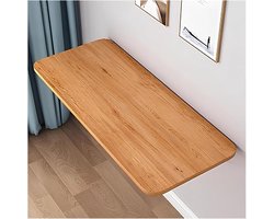 Wandbureau Klaptafel - Opklapbaar Bureau - Ruimte Besparen - Heavy-Duty Werkblad - 90 cm - Gouden Eiken