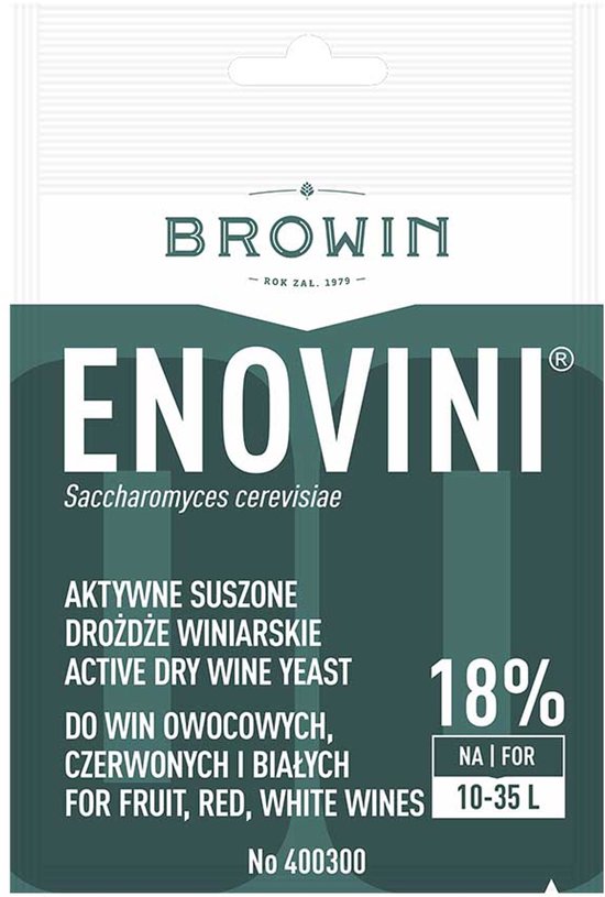 Browin Enovini Serie - Wijn Gist - 7g - Voor Sterke Wijnen - Universeel