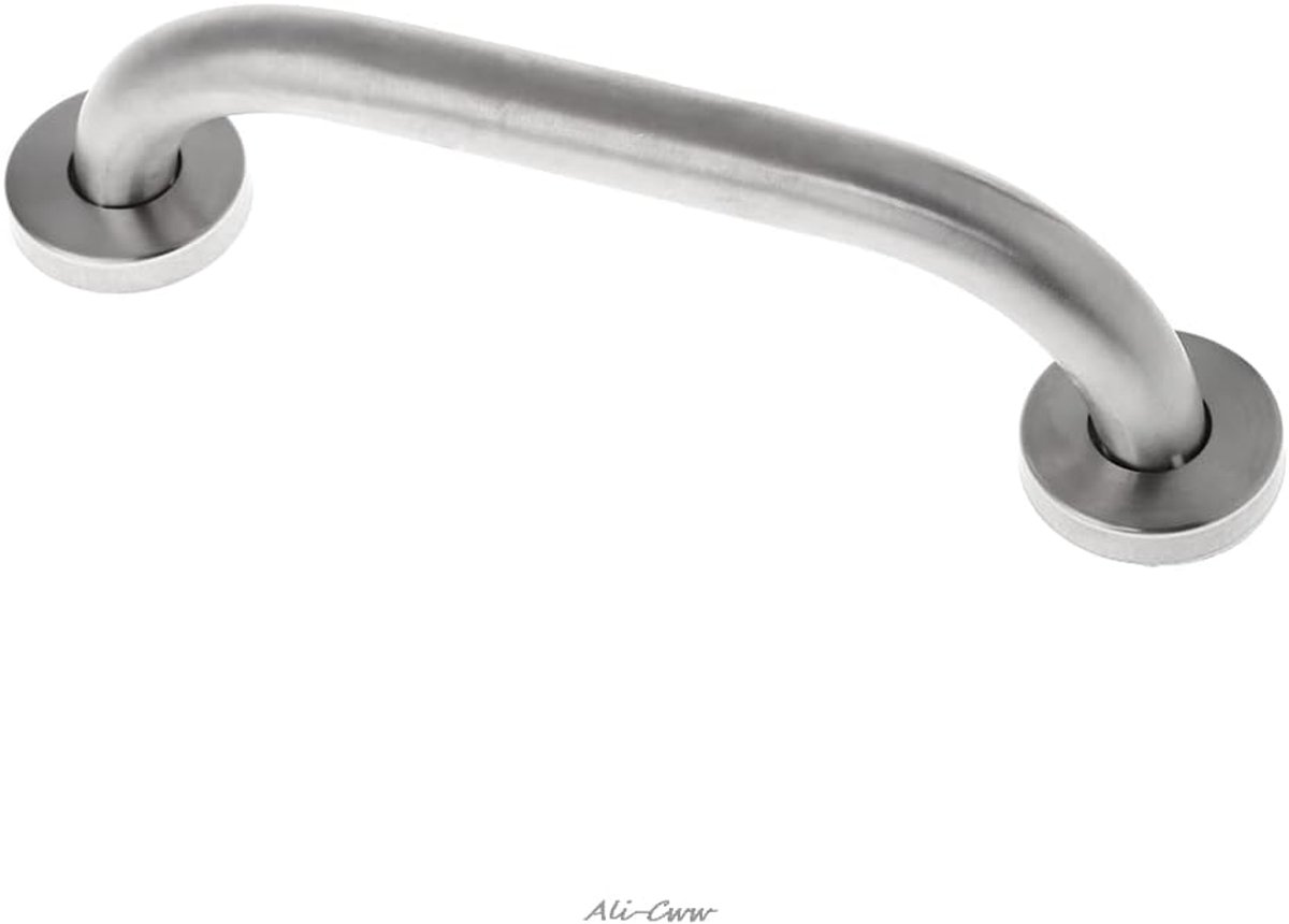 Douchesteun Muurbeugel - Badkamer Handvat - Veiligheid Thuis - Roestvrij Staal - 20 Cm - Zilver
