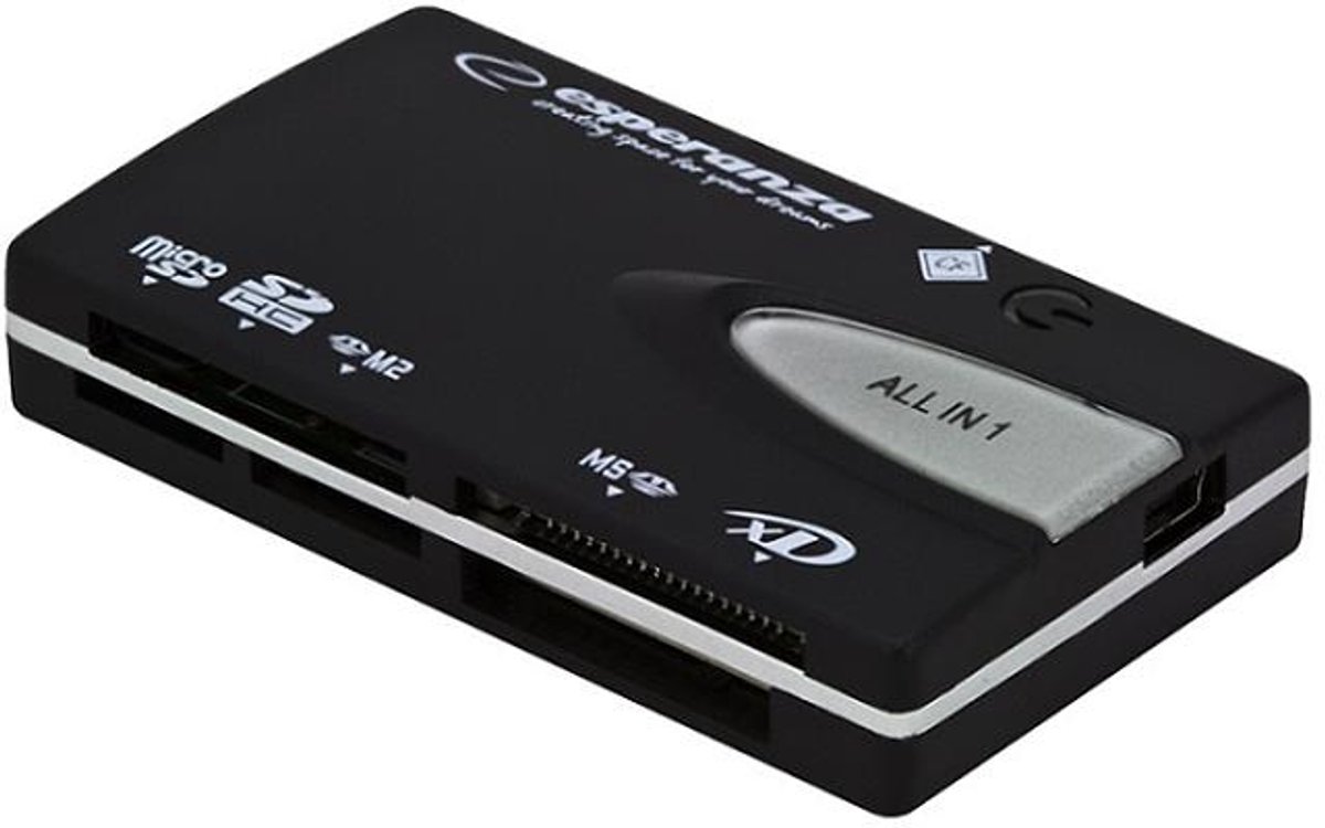 Esperanza - Kaartlezer - All in One - USB 2.0 - SDXC Compatibel