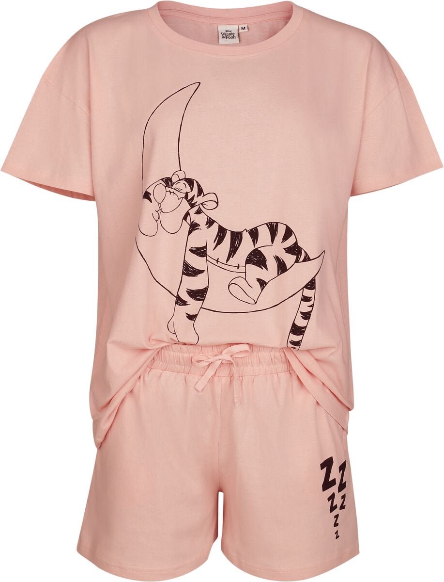 Disney Winnie The Pooh Tiger On The Moon Solid Pyjama lichtroze Katoen
