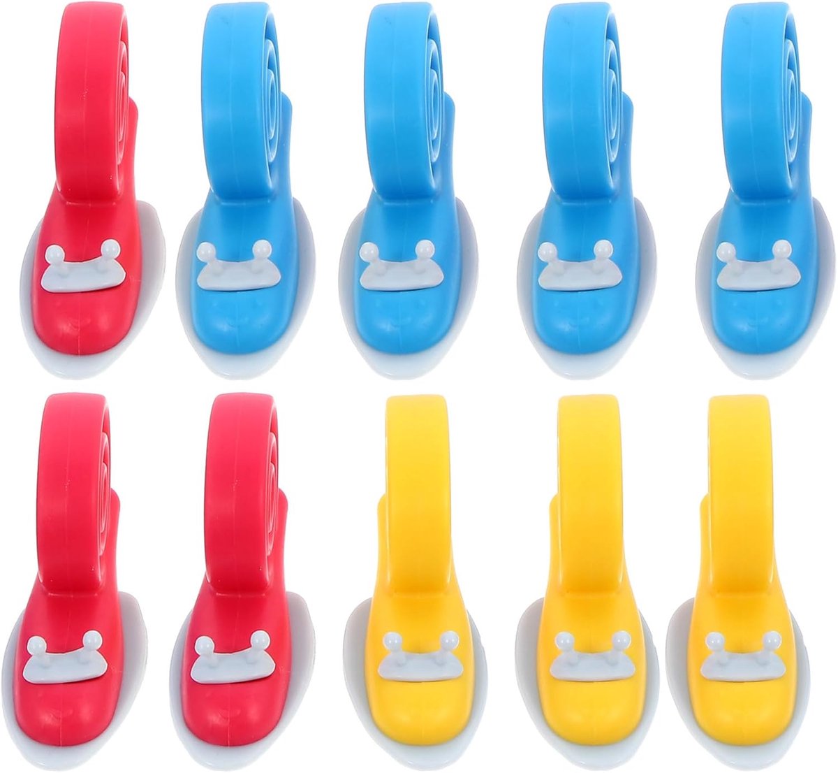 Kinderveilige Deurstopper - Zachte Deurhouder - Vingerbescherming - Slakvormig Ontwerp - 10 Stuks - Diverse Kleuren
