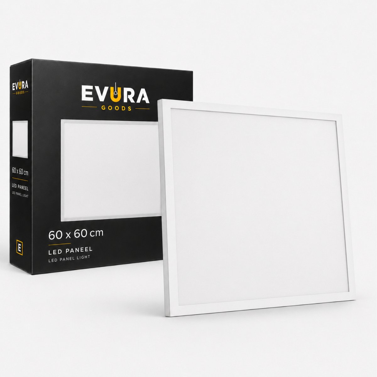 Evura Goods LED Paneel - 60 x 60 cm - 4000K - 36W - Wit Frame