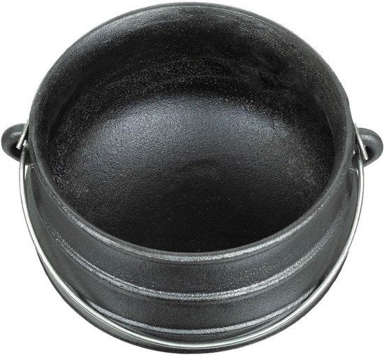 Gietijzeren Ketel - Stoofpan - Buiten Koken - Ovenbestendig - 7 Liter - Zwart — afbeelding 2