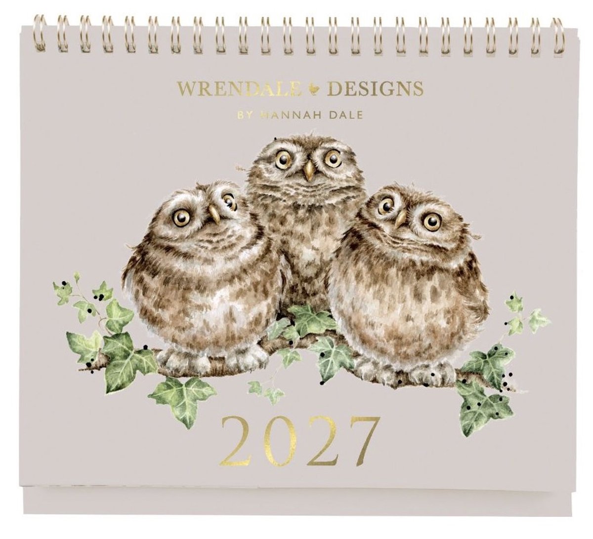 Wrendale Designs Desk Kalender 2027 - Bureaukalender - Desk Calendar