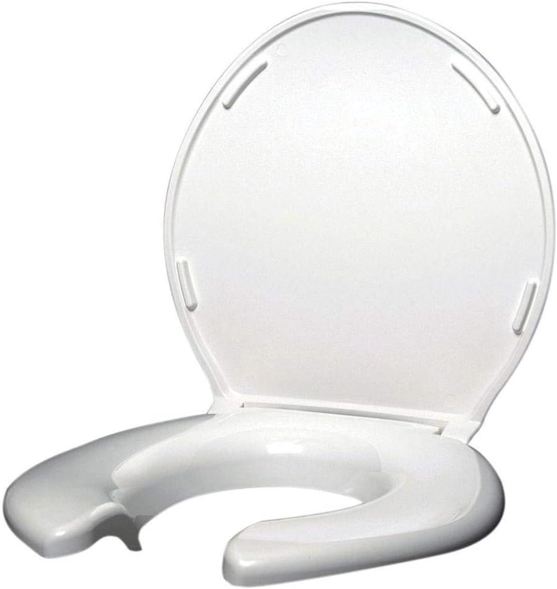 Oversized Toiletbril - Comfort Zitting - Badkamer Comfort - Verhoogde Zitting - 1200 pond capaciteit - Wit