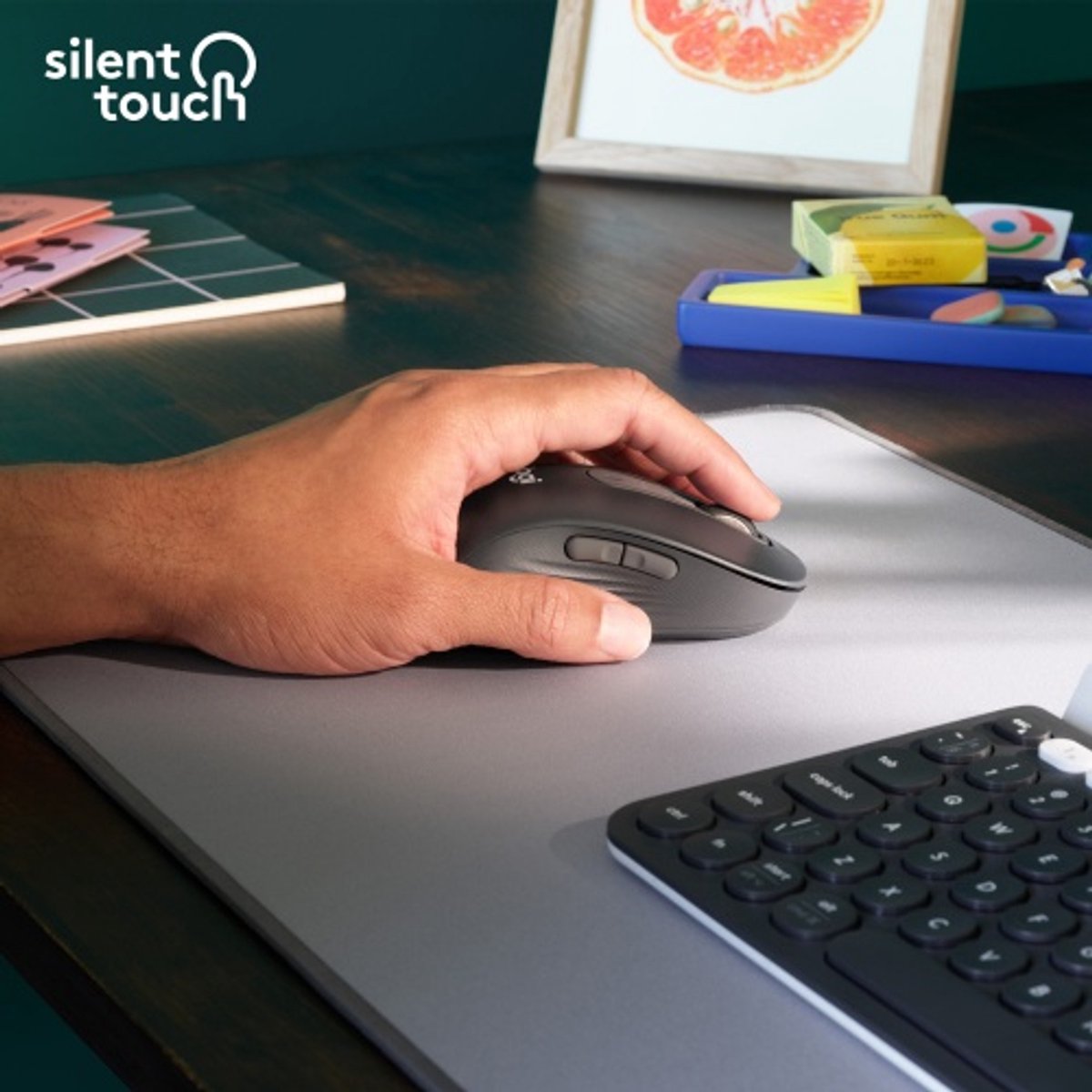 Logitech Signature M650 L - Draadloze Muis - Linkshandig - Graphite thumbnail 6