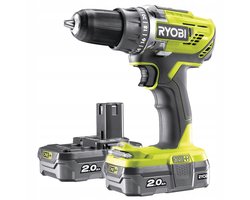 Ryobi R18DD3-220S - Accuboormachine - 18V - 2x2.0Ah - LED-werklicht