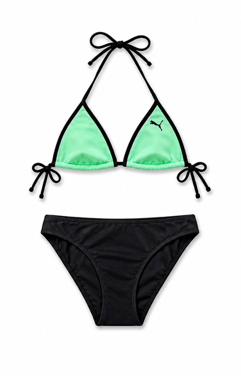 Puma bikiniset triangle top met slip Zwart
