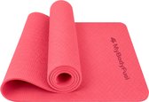 MyBodyFuel Yoga Mat - 6 mm - 183×61 cm - Donkerroze - Duurzaam TPE - Anti-Slip Fitnessmat