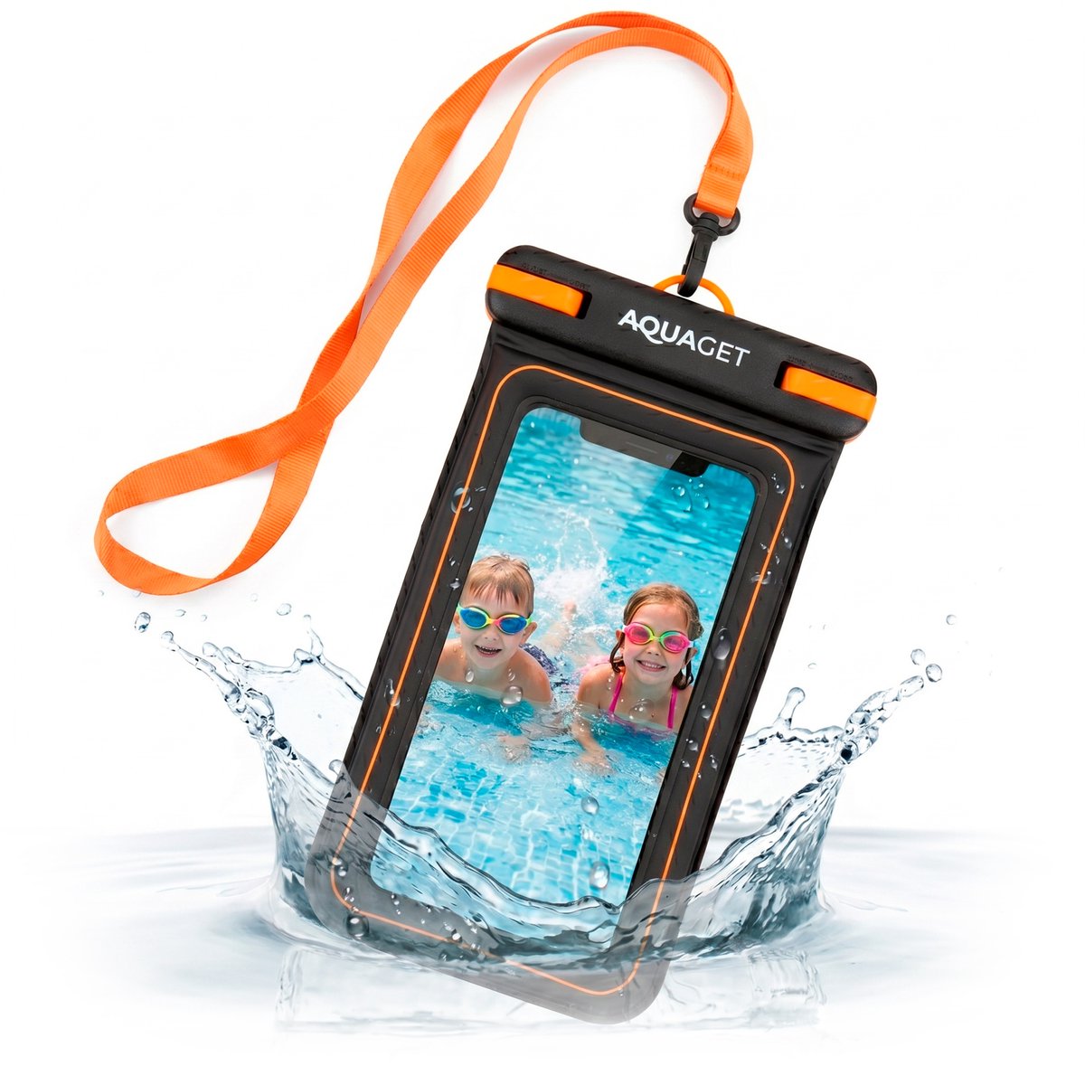 Aquaget® Waterdichte Telefoonhoes | Drybag | 19 X 11 cm | Transparant