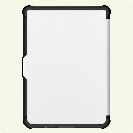 Hoes Geschikt voor Kobo Clara HD - E-reader Bescherm Hoesje Case Sleep Cover Trifold - Hoes Geschikt voor Kobo Clara HD Hoesje - Wit — afbeelding 5