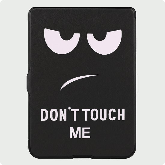 Hoes Geschikt voor Kobo Nia Hoesje Bookcase Cover Hoes Trifold - Hoesje Geschikt voor Kobo Nia Hoes Cover Case - Don't Touch Me — afbeelding 4