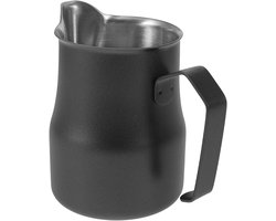 Opschuimkan Melk - Pitcher Barista - Koffie Maken - Druppelloze Tuit - 550 ml - Zwart