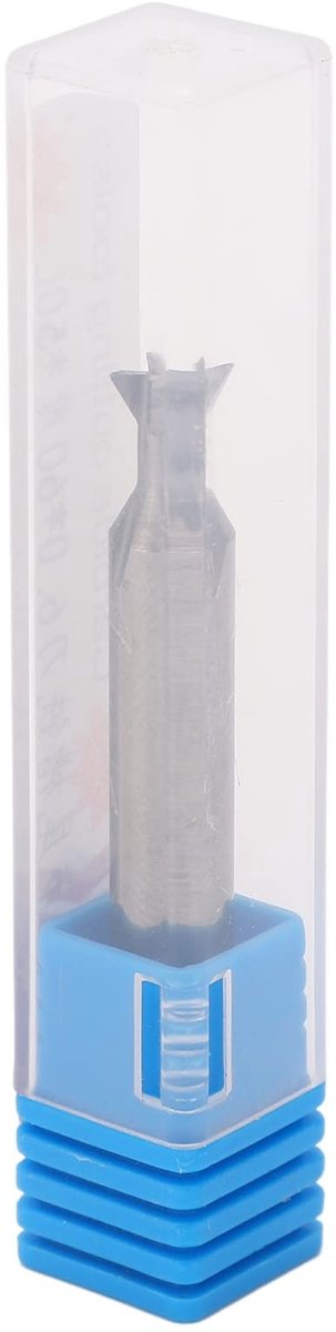 Dailygoods- Dovetailfrees 6mm - Harde Metaal Frees - Snelle Boor/Snede - 50mm Lengte - 4 Groeven - Universele Shank