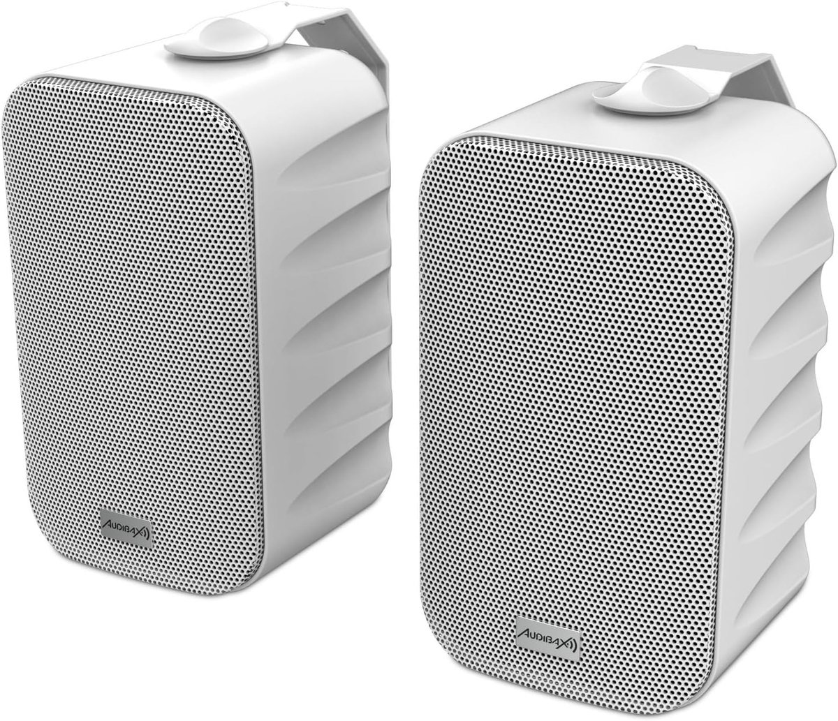 Bluetooth Speaker - Draadloze Geluidbox - Muziek Streamen - Krachtig Actief Geluid - 4 Inch Woofer - Wit