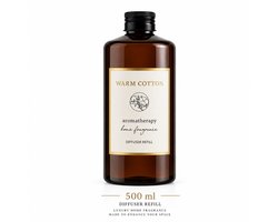 Warm Cotton Geurstokjes Navulling 500 ml – Diffuser Refill – Luxe Huisparfum – Aromatherapie Geurvloeistof