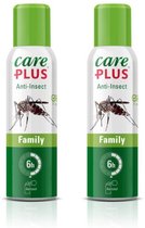 2x Care Plus Anti-Insect Icaridin Family Aerosol - 100ml