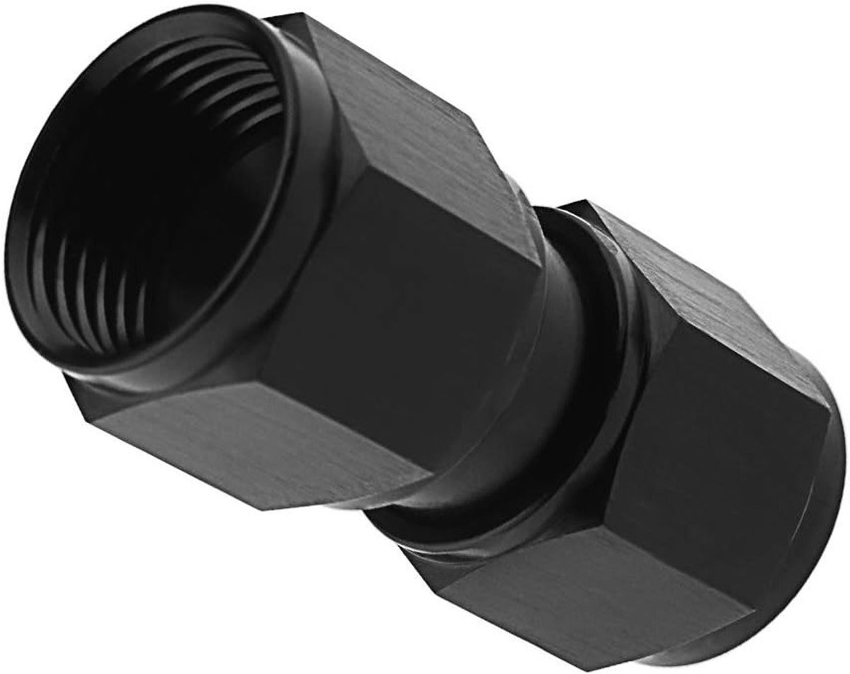 Union Jack AN6 Thread Coupling - Anodized Aluminium Brandstofslang Aansluiting Adapter (Vrouwelijk naar Vrouwelijk) voor Hoge Druk en Duurzaamheid