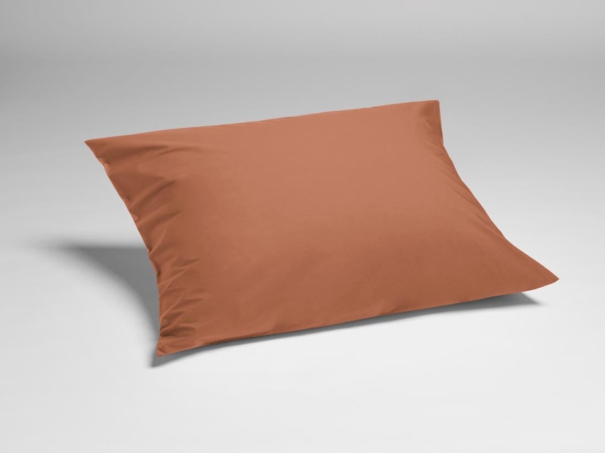 Yumeko kussensloop percal katoen terracotta 65x65 - Bio, eco & fairtrade - 1 stuk