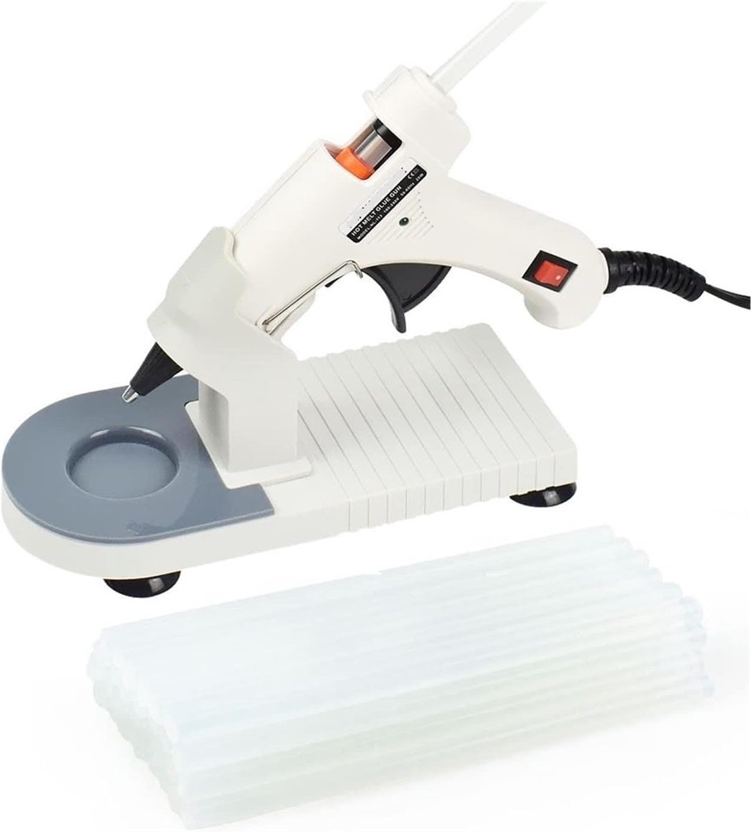 Lijmpistool - Hete lijm - Reparaties uitvoeren - Temperatuur instelbaar - 7mm of 11mm - Wit