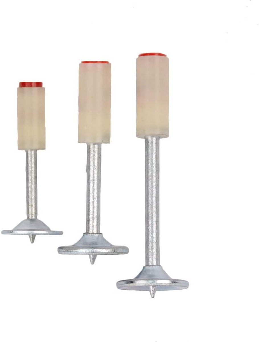 Bevestigingsnagels Set - Metaalnagels - Muurbevestiging - Diverse Maten - 200 Stuks - Zilver