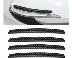 Stootlijsten Auto - Deurbeschermers Set - Carrosserie Beschermen - Perfecte Pasvorm - 4 Stuks - Diep Zwart
