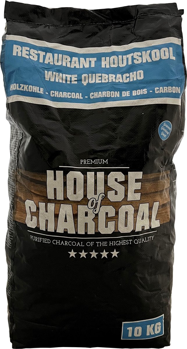House of Charcoal - Restaurant Houtskool White Quebracho 10 kg || Premium || Zuid-Amerika