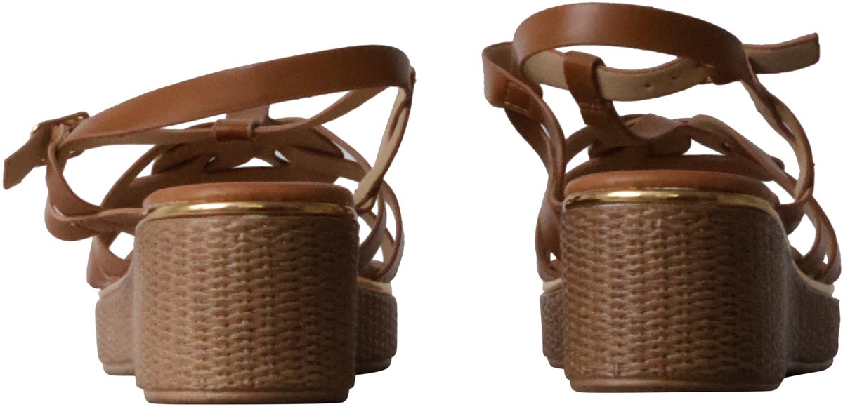 Sandalen met sleehak en bandjes – Parijs