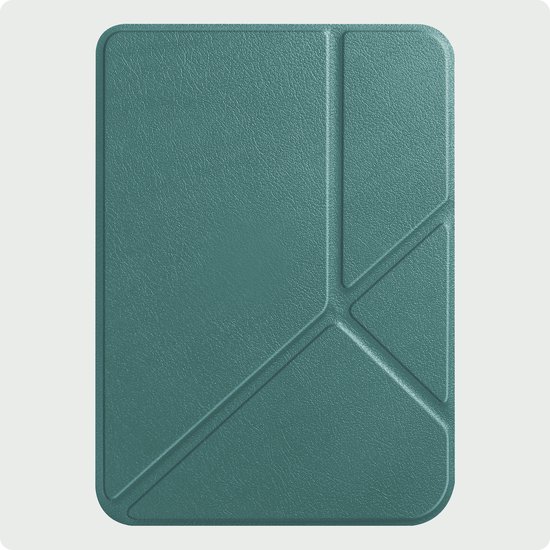 Hoes Geschikt voor Kobo Clara 2E Hoesje Bookcase Cover Hoes Trifold - Hoesje Geschikt voor Kobo Clara 2E Hoes Cover Case - Donkergroen — afbeelding 4