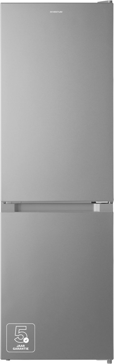 Inventum KV1500S Low Frost energiezuinige koel-vriescombinatie - 150 cm hoog - 174 liter - Energielabel D - Vrijstaand - Zilver