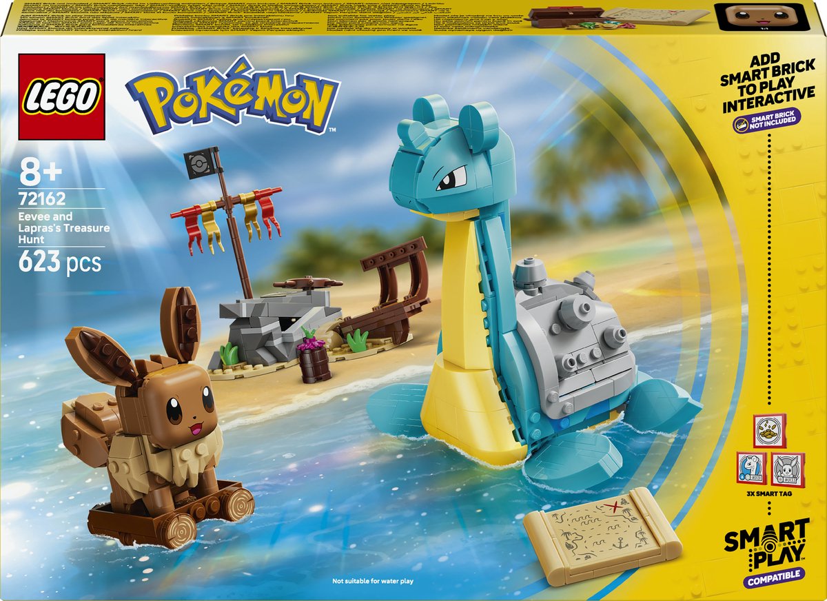 LEGO 72162 Pokémon SMART Play™: Eevee and Lapras's Treasure Hunt