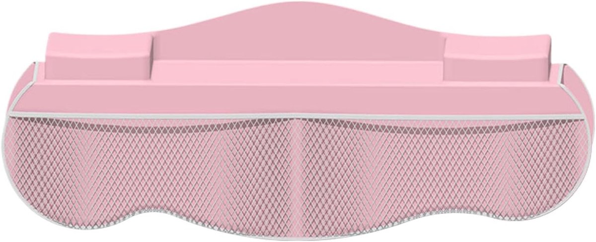 Badkuip Organizer - Badkamer Plank - Speelgoed Opslag - Met 4 Mesh Vakken - 56 x 42.5 cm - Roze