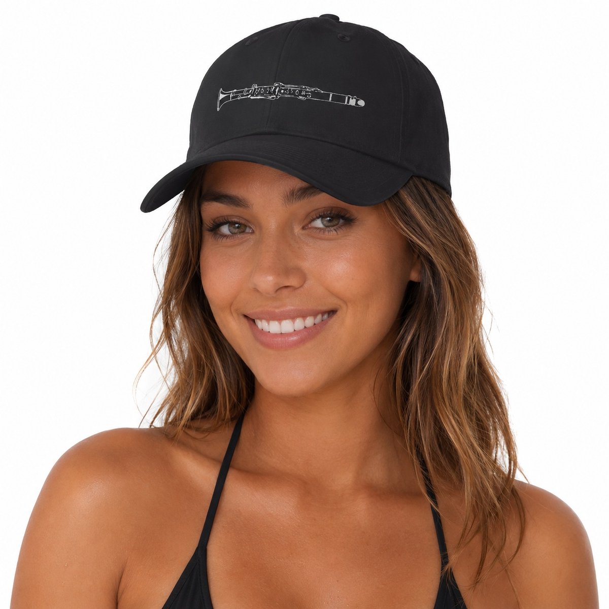 Baseball cap klarinet, zwart