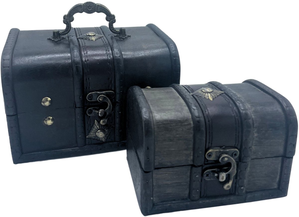 Treasure Chest - Set of 2 - Grey