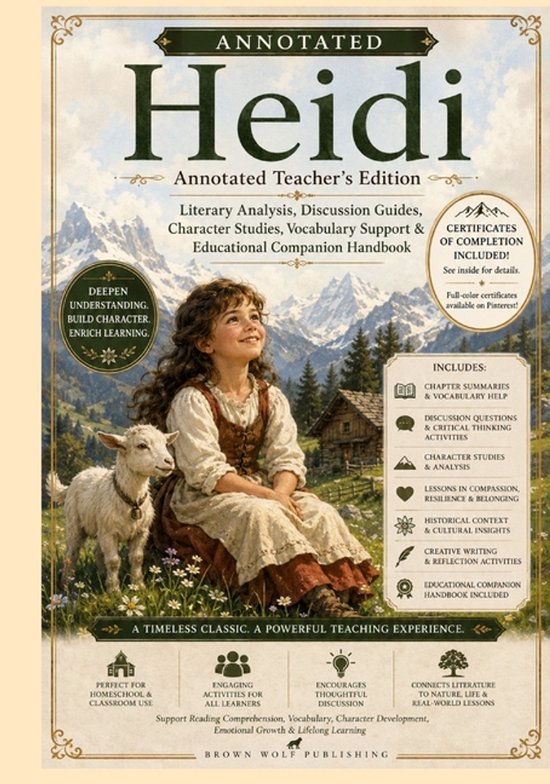 Heidi, Annotated - cover