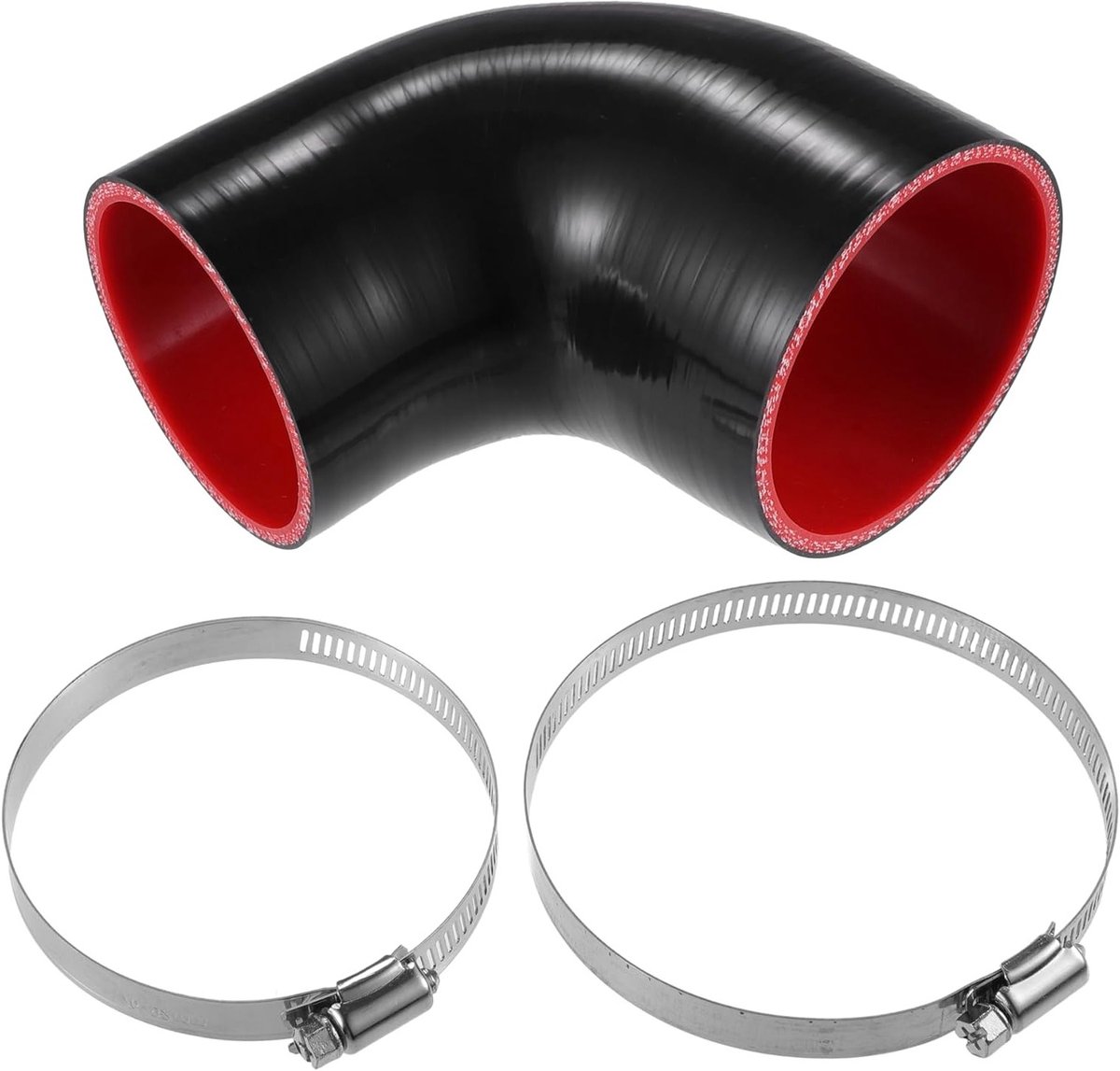 Set van 1 Siliconen Slang Boogkoppeling 90° voor ID van 76 mm tot 89 mm en 2,99 tot 3,5 inch, Flexibel en Duurzaam