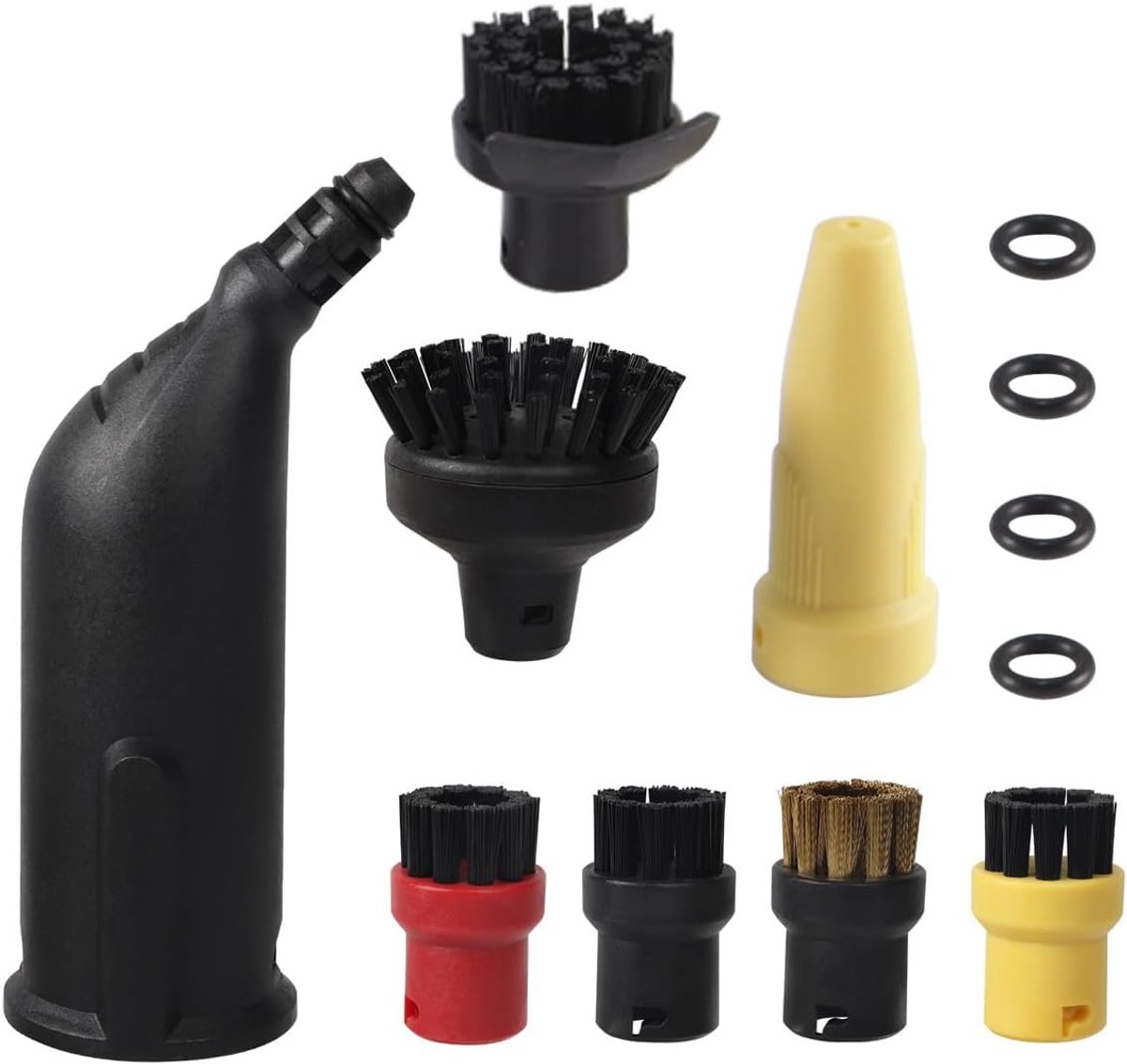 Stoomreiniger Accessoires - Reinigingshulpstukken - Grondig Schoonmaken - Universele Compatibiliteit - 1 Set - Niet Gespecificeerd