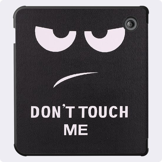 Hoes Geschikt voor Kobo Libra 2 - Met Screenprotector - Luxe E-reader Bescherm Case - Hoesje Book Cover - Don't Touch Me — afbeelding 5