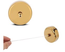 Dailygoods- Waslijn Intrekbaar - Telescopische Wandmontage - Tot 2,8 m - Roestvrij Staal - Ruimtebesparend - Eenvoudig te Installeren - Droogrek