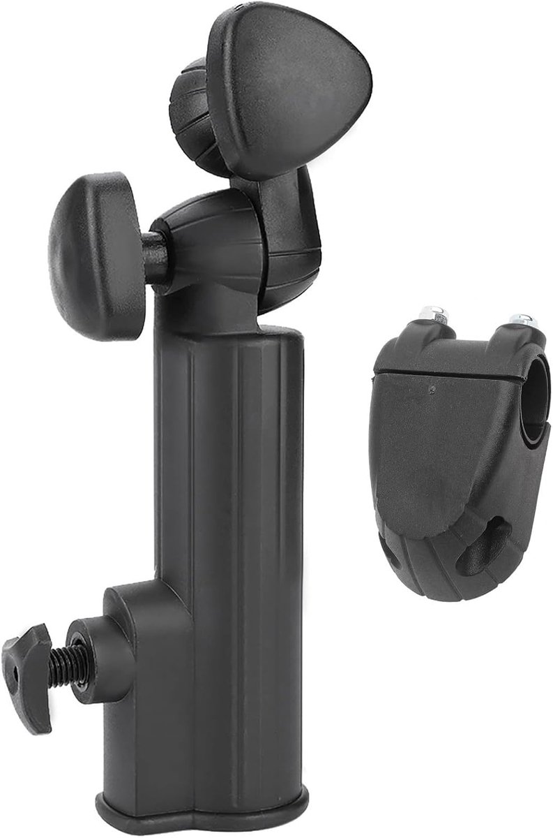 Parapluhouder - Trolley Accessoire - Golf Bescherming - 180 Graden Verstelbaar - Universele Pasvorm - Zwart