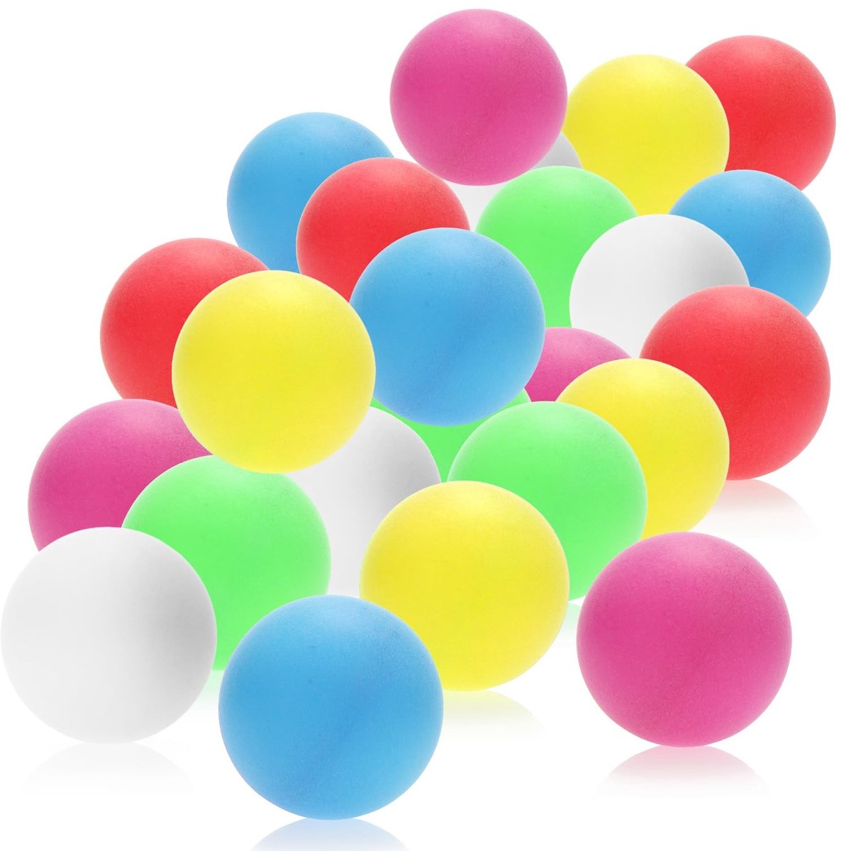 SnelShoppen - Tafeltennisballen 48/72/144 Stuks - Standaard 40 mm - Kleurrijke Ping Pong Ballen voor Tafeltennis, Beer Pong, Feest en Training