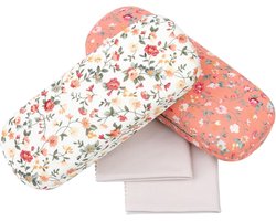 Retro Gebloemde Brillenkoker - 2 Stuks - Harde Schaal - Voor Brillen