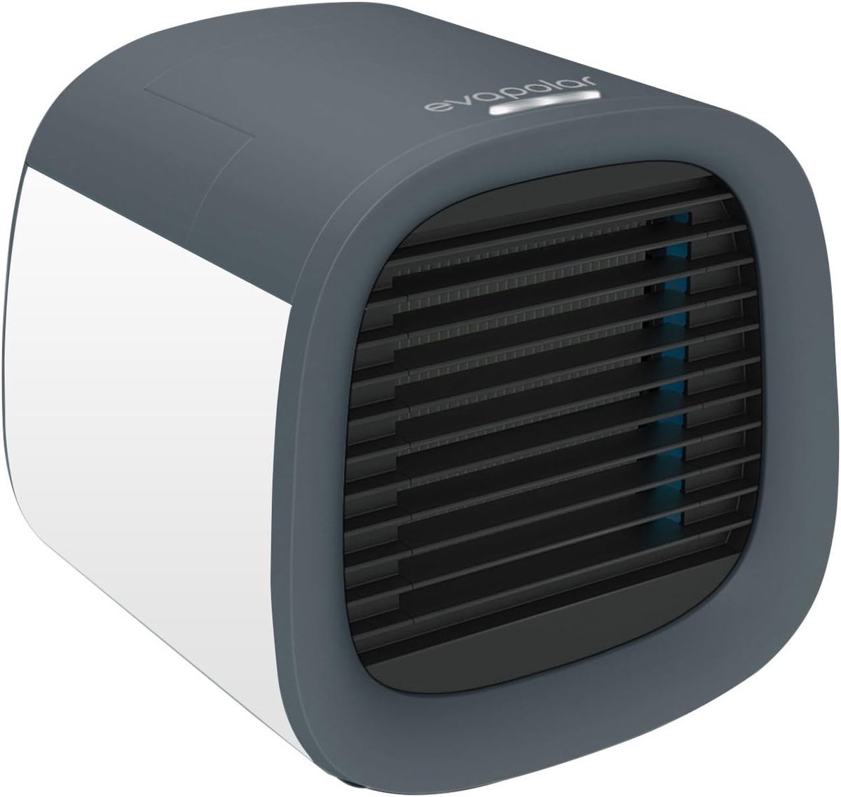 SnelShoppen - Evachill Draagbare Air Cooler en Luchtbevochtiger - 3-in-1 Functie - Compact 17x17cm - Grijs - Ideaal voor Thuis, Camping en Feesten