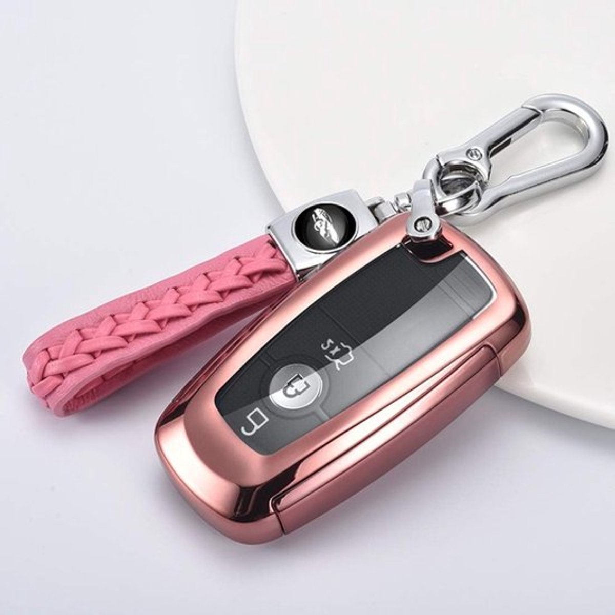 Sleutelhoes voor Ford voertuigen - TPU afstandsbediening bescherming, accessoires, sleutelhanger, sleutelcover, auto sleutel etui