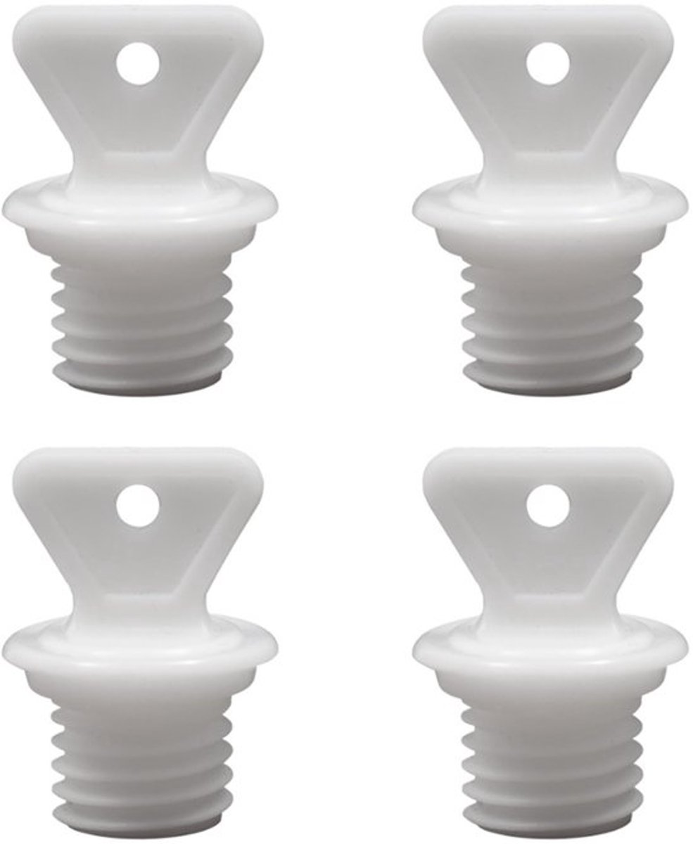 4 stuks afsluitdoppen - Vervangingsdop warmwaterflessen - Eenvoudige bediening - Kunststof - Warmwaterzak sluiting - Geschikt voor warme ...